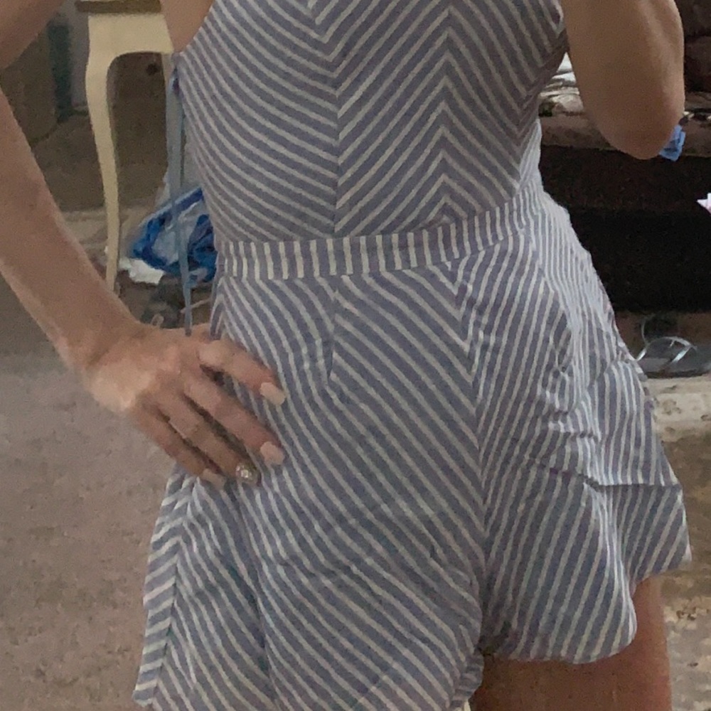 Summer Romper with spaghetti straps & tassels!